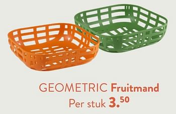 Promoties Geometric fruitmand - Huismerk - Casa - Geldig van 28/03/2024 tot 01/05/2024 bij Casa