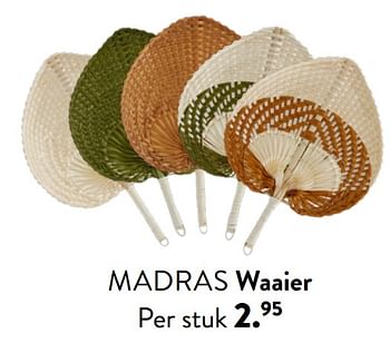 Promotions Madras waaier - Produit maison - Casa - Valide de 28/03/2024 à 01/05/2024 chez Casa