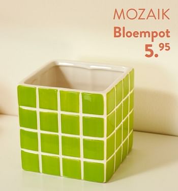 Promoties Mozaik bloempot - Huismerk - Casa - Geldig van 28/03/2024 tot 01/05/2024 bij Casa