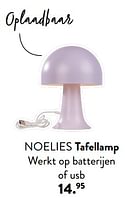 Promoties Noelies tafellamp - Huismerk - Casa - Geldig van 28/03/2024 tot 01/05/2024 bij Casa