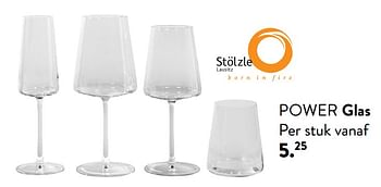 Promotions Power glas - Stolzle - Valide de 28/03/2024 à 01/05/2024 chez Casa