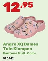Promoties Angro xq dames tuin klompen fantone multi color - Angro - Geldig van 02/04/2024 tot 04/05/2024 bij Happyland