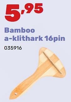 Promoties Bamboo a-klithark 16pin - Duvo - Geldig van 02/04/2024 tot 04/05/2024 bij Happyland