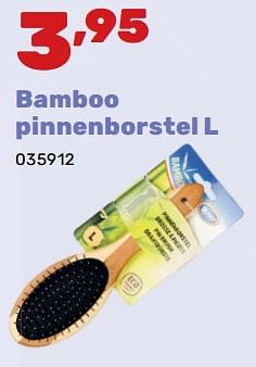 Promoties Bamboo pinnenborstel - Duvo - Geldig van 02/04/2024 tot 04/05/2024 bij Happyland
