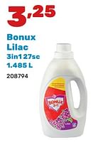 Promoties Bonux lilac 3in1 - Bonux - Geldig van 02/04/2024 tot 04/05/2024 bij Happyland