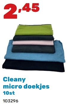 Promotions Cleany micro doekjes - Cleany - Valide de 02/04/2024 à 04/05/2024 chez Happyland