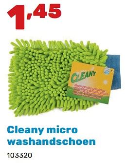 Promoties Cleany micro washandschoen - Cleany - Geldig van 02/04/2024 tot 04/05/2024 bij Happyland
