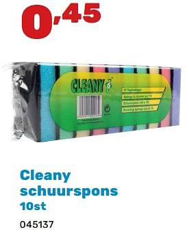 Promoties Cleany schuurspons - Cleany - Geldig van 02/04/2024 tot 04/05/2024 bij Happyland
