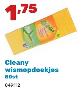 Promotions Cleany wismopdoekjes - Cleany - Valide de 02/04/2024 à 04/05/2024 chez Happyland