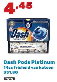 Dash pods platinum frisheid van katoen-Dash
