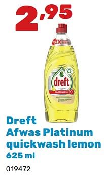 Promoties Dreft afwas platinum quickwash lemon - Dreft - Geldig van 02/04/2024 tot 04/05/2024 bij Happyland