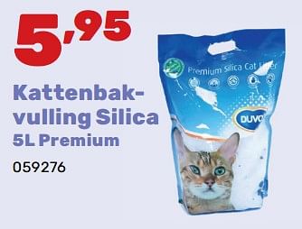 Promoties Kattenbakvulling silica - Duvo - Geldig van 02/04/2024 tot 04/05/2024 bij Happyland