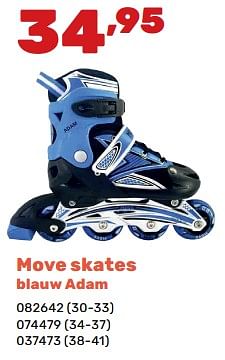 Promotions Move skates blauw adam - Move - Valide de 02/04/2024 à 04/05/2024 chez Happyland