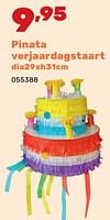 Promoties Pinata verjaardagstaart - Huismerk - Happyland - Geldig van 02/04/2024 tot 04/05/2024 bij Happyland