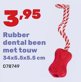 Promotions Rubber dental been met touw - Duvo - Valide de 02/04/2024 à 04/05/2024 chez Happyland