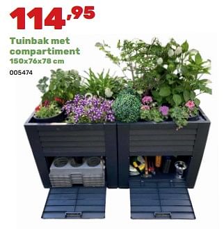 Promoties Tuinbak met compartiment - Huismerk - Happyland - Geldig van 02/04/2024 tot 04/05/2024 bij Happyland