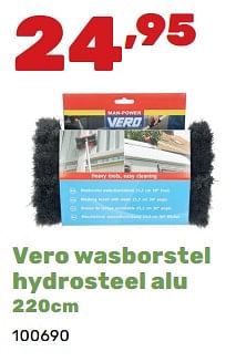 Promoties Vero wasborstel hydrosteel alu - Vero - Geldig van 02/04/2024 tot 04/05/2024 bij Happyland
