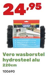 Vero wasborstel hydrosteel alu-Vero