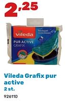Promoties Vileda grafix pur active - Vileda - Geldig van 02/04/2024 tot 04/05/2024 bij Happyland