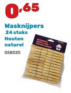 Promoties Wasknijpers - Huismerk - Happyland - Geldig van 02/04/2024 tot 04/05/2024 bij Happyland