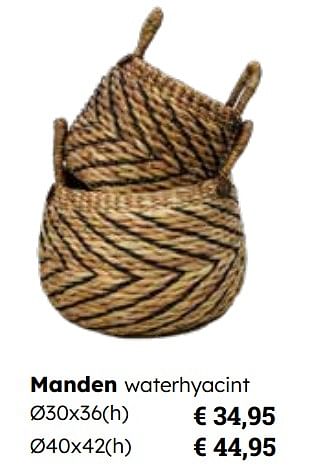 Promotions Manden waterhyacint - Produit Maison - Europoint - Valide de 25/03/2024 à 12/05/2024 chez Europoint