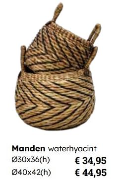 Manden waterhyacint