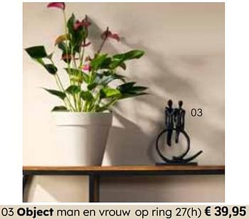 Promotions Object man en vrouw op ring - Produit Maison - Europoint - Valide de 25/03/2024 à 12/05/2024 chez Europoint