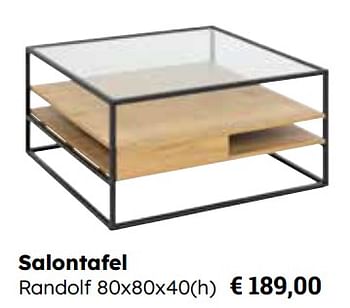 Promotions Salontafel randolf - Produit Maison - Europoint - Valide de 25/03/2024 à 12/05/2024 chez Europoint