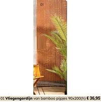 Vliegengordijn van bamboo pijpjes-Huismerk - Europoint