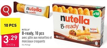 Promoties B-ready - Nutella - Geldig van 31/03/2024 tot 07/04/2024 bij Aldi