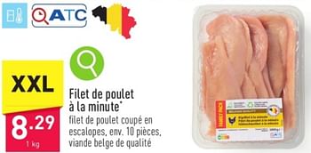 Promotions Filet de poulet à la minute - Produit maison - Aldi - Valide de 31/03/2024 à 07/04/2024 chez Aldi