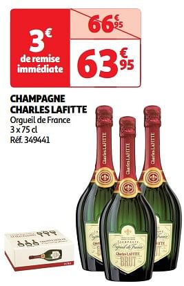 Promotions Champagne charles lafitte orgueil de france - Champagne - Valide de 09/04/2024 à 21/04/2024 chez Auchan Ronq