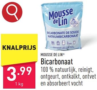 Promoties Bicarbonaat - Mousse de Lin - Geldig van 31/03/2024 tot 07/04/2024 bij Aldi