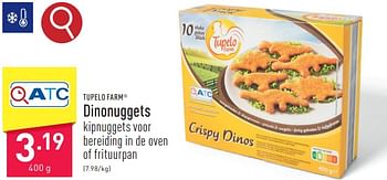 Promoties Dinonuggets - TUPELO FARM - Geldig van 31/03/2024 tot 07/04/2024 bij Aldi
