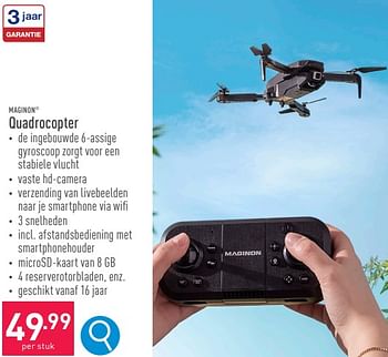 Promoties Maginon quadrocopter - Maginon - Geldig van 31/03/2024 tot 07/04/2024 bij Aldi