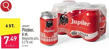 Promoties Pilsbier - Jupiler - Geldig van 31/03/2024 tot 07/04/2024 bij Aldi