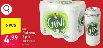Promotions Gini zero - Gini - Valide de 31/03/2024 à 07/04/2024 chez Aldi