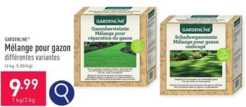 Promotions Mélange pour gazon - Garden line - Valide de 31/03/2024 à 07/04/2024 chez Aldi