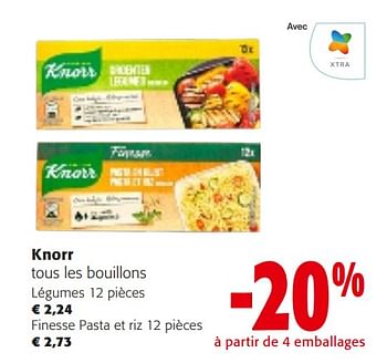 Promoties Knorr tous les bouillons - Knorr - Geldig van 10/04/2024 tot 23/04/2024 bij Colruyt
