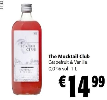Promoties The mocktail club grapefruit + vanilla - The Mocktail Club - Geldig van 10/04/2024 tot 23/04/2024 bij Colruyt