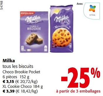 Promoties Milka tous les biscuits - Milka - Geldig van 10/04/2024 tot 23/04/2024 bij Colruyt
