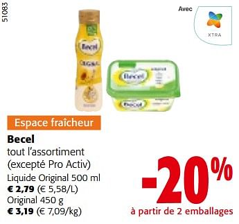 Promoties Becel tout l’assortiment - Becel - Geldig van 10/04/2024 tot 23/04/2024 bij Colruyt