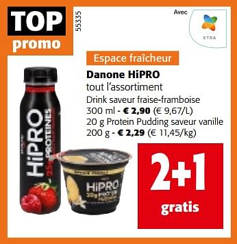 Promoties Danone hipro tout l’assortiment - Danone - Geldig van 10/04/2024 tot 23/04/2024 bij Colruyt