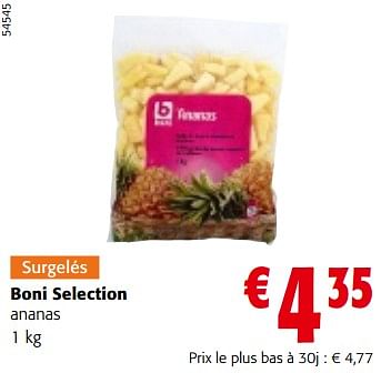 Promoties Boni selection ananas - Boni - Geldig van 10/04/2024 tot 23/04/2024 bij Colruyt