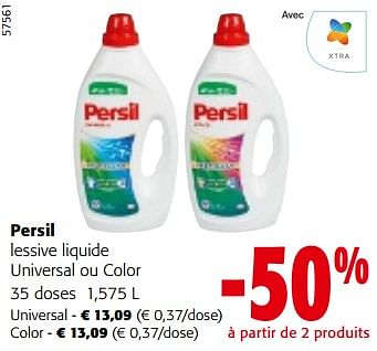 Promoties Persil lessive liquide universal ou color - Persil - Geldig van 10/04/2024 tot 23/04/2024 bij Colruyt