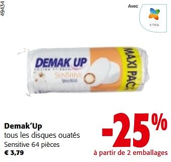 Promoties Demak’up tous les disques ouatés - Demak'Up - Geldig van 10/04/2024 tot 23/04/2024 bij Colruyt