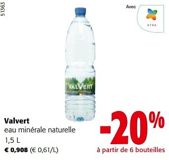 Promoties Valvert eau minérale naturelle - Valvert - Geldig van 10/04/2024 tot 23/04/2024 bij Colruyt