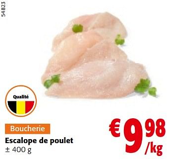 Promoties Escalope de poulet - Huismerk - Colruyt - Geldig van 10/04/2024 tot 23/04/2024 bij Colruyt