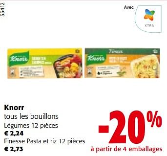 Promotions Knorr tous les bouillons - Knorr - Valide de 10/04/2024 à 23/04/2024 chez Colruyt