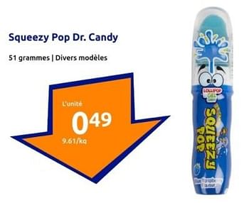 Promoties Squeezy pop dr. candy - Dr. Candy - Geldig van 10/04/2024 tot 16/04/2024 bij Action